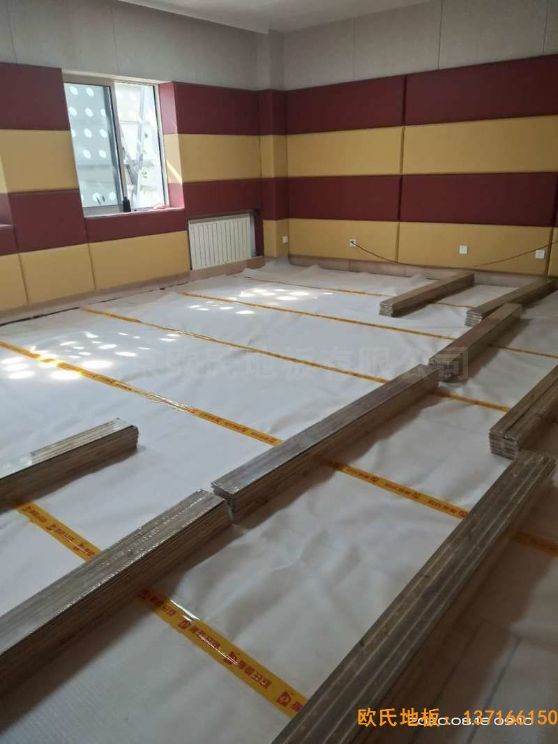 北京中國礦業(yè)大學附屬中學運動地板鋪裝案例