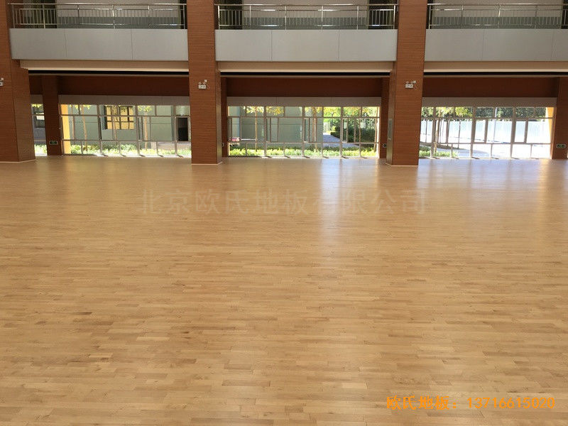 山西晉中榆次區(qū)寇村小學(xué)運動館運動地板施工案例0